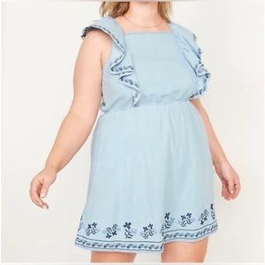 EUC Old Navy Chambray Mini Dress XXL